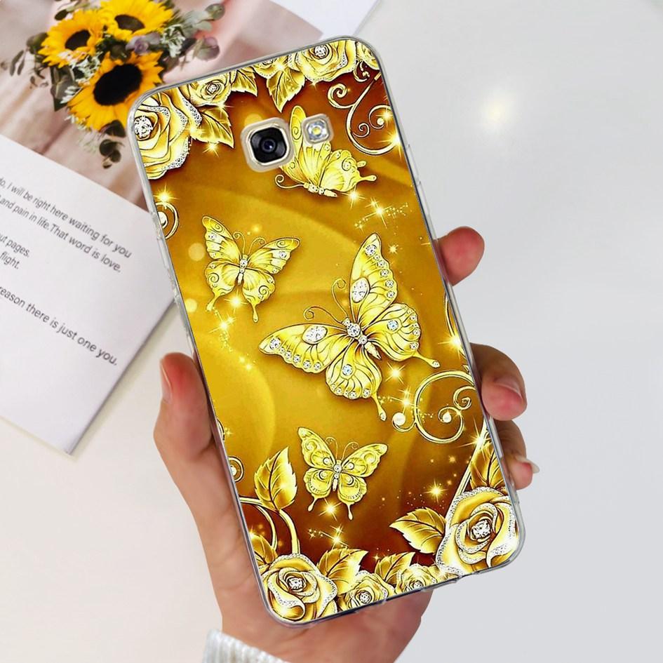Чехол для Samsung Galaxy A5 2017 A520 A520F Популярный Цветок Прозрачный Силиконовый Мягкий Чехол Для Samsung A 5 2016 A510 A510F Бампер