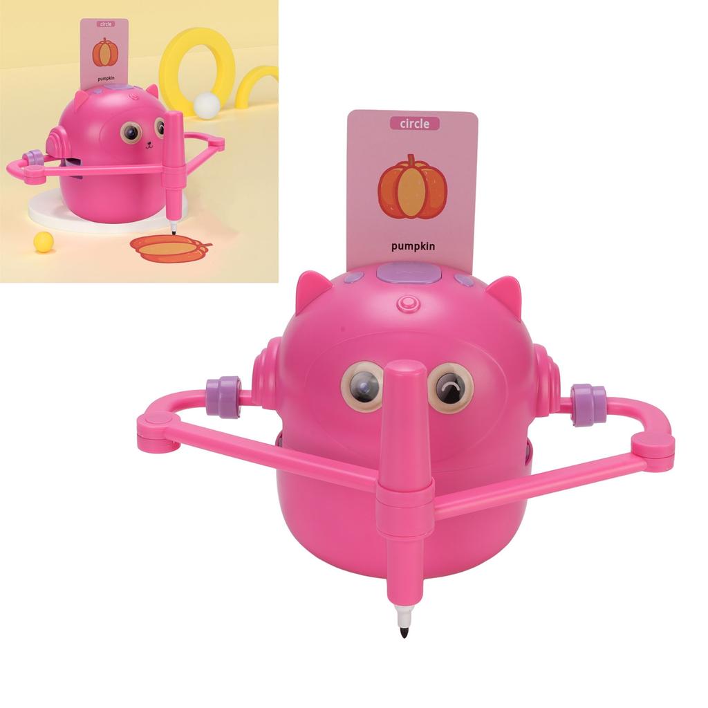 Smart Drawing Robot, Robot Drawing Toy with 100 Sheets Cards, 2 Pens, Automatic Drawing Toy, Robot Drawing NaMachine for Girls Boys