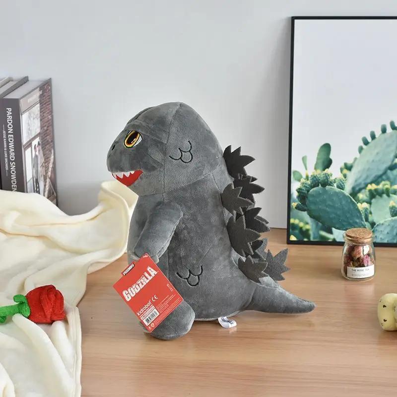 New 20CM Q Version Godzilla Hand Puppet Toy Toys Cute Soft Stuffed Pillow Dolls Sofa Decor Collection Christmas Gift