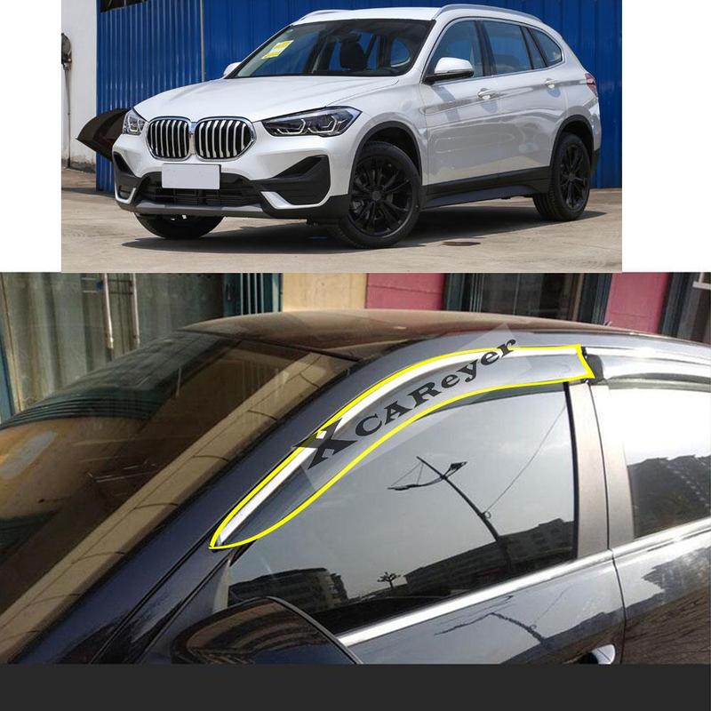 For BMW X1 F48 2016 2017 2018 Car Body Styling Sticker Plastic Window Glass Wind Visor Rain/Sun Guard Vent Parts