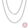 ORSA JEWELS Хип-хоп 18K Золото 2,5 мм Цепь Франко Ожерелье для Мужчин Мода 925 Стерлинговое Серебро Чокер Ожерелье Вечерние Украшения NMN13