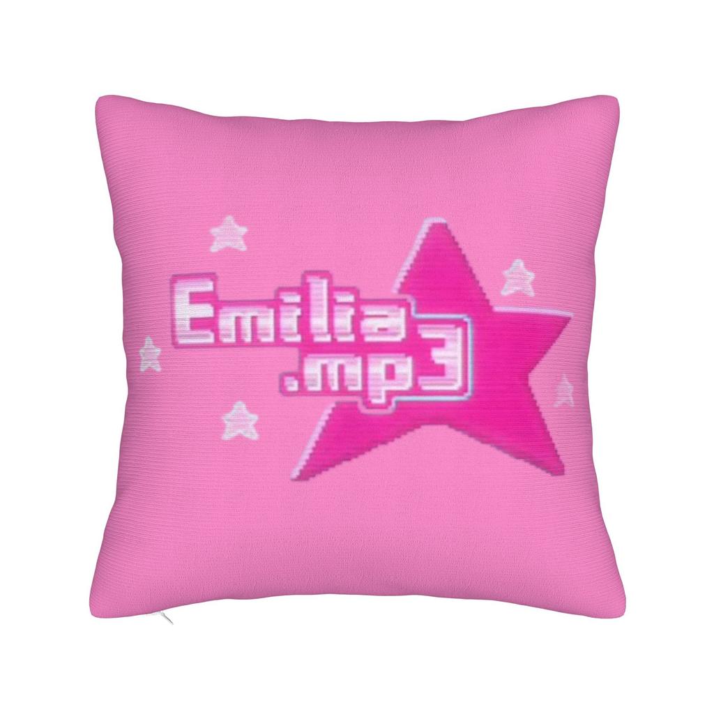Emilia Music Square Pillow Covers Polyester Home Cushion Cover Cool Decor Pillow Cover 4545