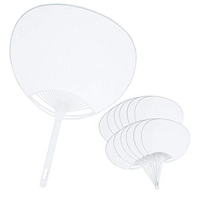 Оригинальный продукт Yukari Office Supplies: Однотонные белые веера (Белый, 24 штуки)