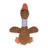 Yousheng Dog Teething Toy Wild Goose Chew Toy Mental Stimulation Dog Toy with Built-In Squeaker Tough Fabric Puppy Teething Relief Toy