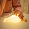 Silicone Duck Night Light - Sleep Aid & Bedroom Lamp with Timer