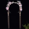 Crystal Hanfu Tassel Hair Hoop Beads Swaying Fairy Headwear Chinese Ancient Hairband  Betrothal