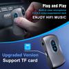 Беспроводной 5.0 Aux Bluetooth-адаптер для автомобиля с громкой связью, поддержка TF-карты, двойное соединение, приемник для автомобиля, наушники и домашние стереосистемы