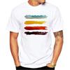 TEEHUB Mountain Sunset Brushstrokes Men T-Shirt African Safari Sunset T Shirts Short Sleeve Tshirts Geometric Harajuku Tee#Color
