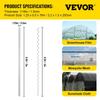 Spring Wire and Lock Channel, 6.56ft Spring Lock & U-Channel Bundle for Greenhouse, 40 Packs PE Coated Spring Wire & Aluminum Alloy Channel,Plastic