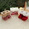 Plush/Cloth Christmas Boots Pendant Decorative Plush Christmas Tree Pendant  Festival Party