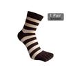 1/5 Pairs Man Short Five Finger Socks Business Cotton Striped Elastic Breathable Party Dress Gentleman Toe Happy Socks 4 Seasons