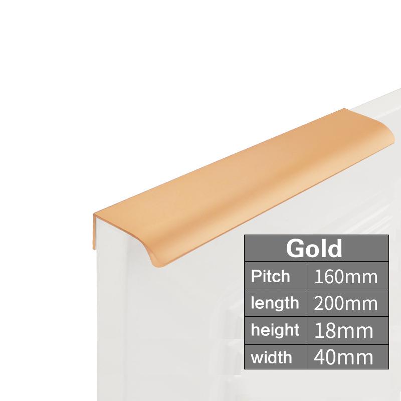 1 шт. ручки для шкафа в спальню, ручки для ящиков мебели, ручки-скобы, скрытая дверная ручка для кухни