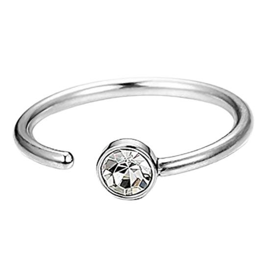 Кольцо в носу, стильное, приятное для кожи, разноцветное, не пирсинговое, обруч для носа