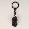 COAI Obsidian Pixiu Power Stone Keychain Chain for Money and Good and More (Hikyu) Wealth, Luck,