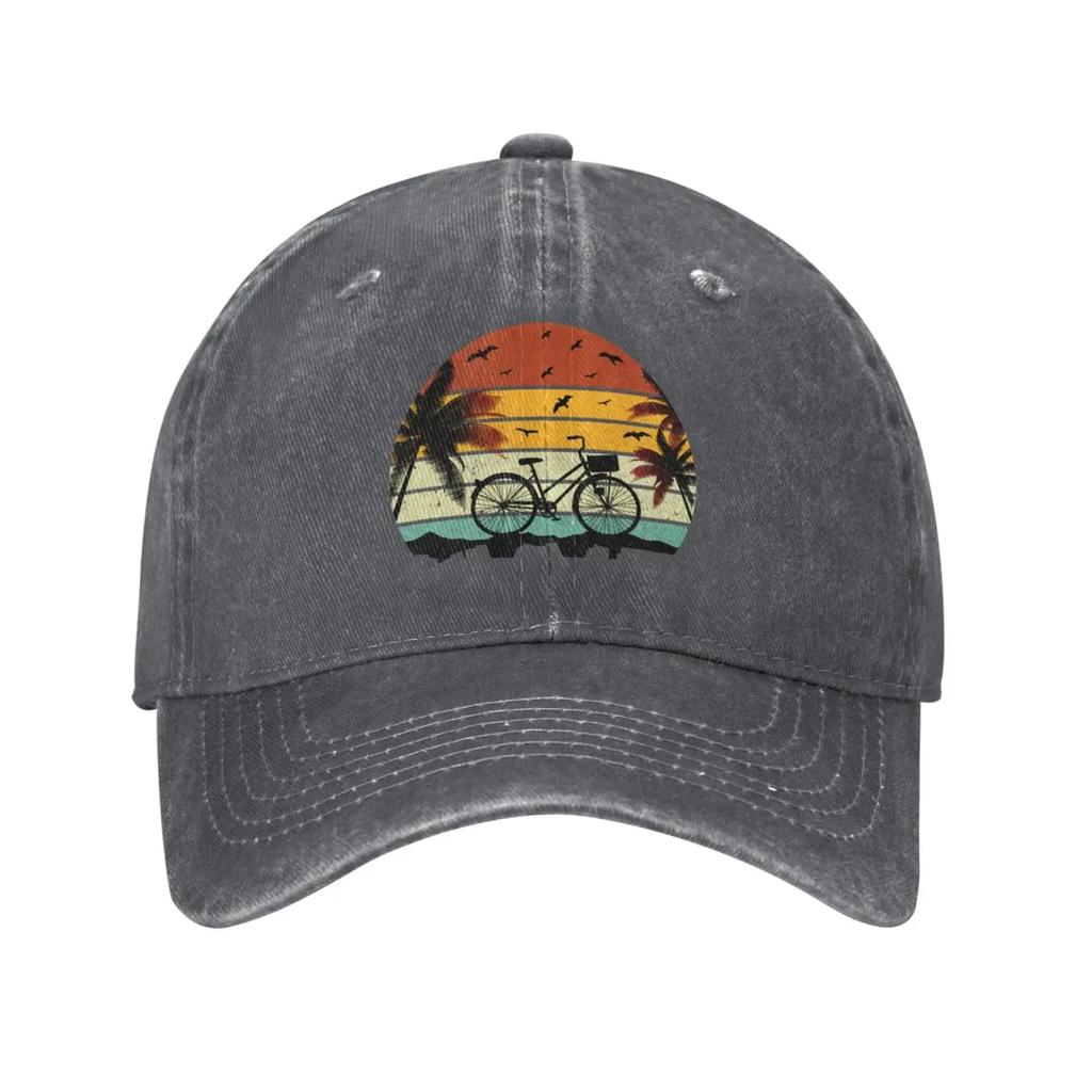 Travel Sea Beach Retro Vintage Sunset Baseball Cap for Men Women Vintage Trucker Hat Golf Hats Dad Caps