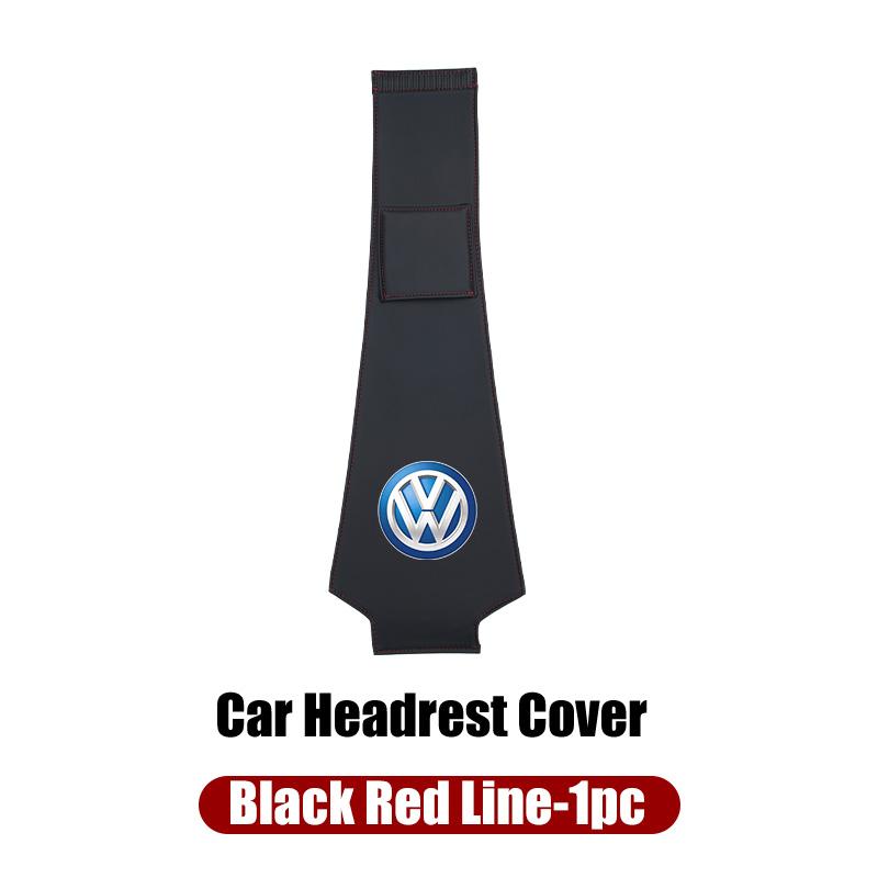 Leather Car Headrest Anti Dirty Protective Cover For VW Golf Jetta Passat mk4 mk5 mk6 CC Golf 5 7 Tiguan Scirocco Sagitar zk6