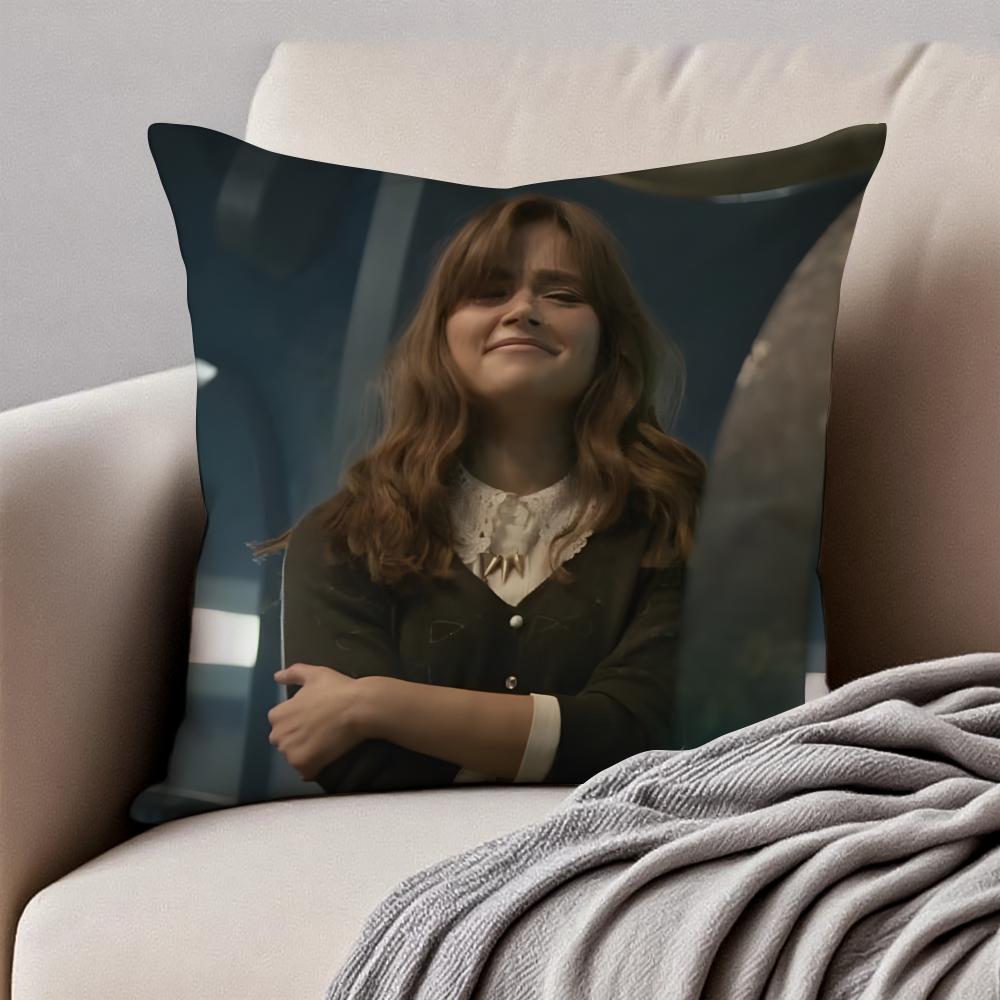 C-Clara Oswald Наволочка для подушки Защита от пылевых клещей Невидимая молния Короткий плюш Подушка для дивана