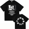 Turnstile Double Rainbow Tshirt 2025 Album Never Satisfied Mens Pure Cotton Tshirt Harajuku Highquality Retro Casual Tshirt