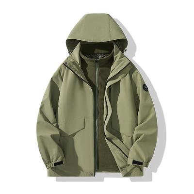 Осенне-зимняя куртка «три в одном» для активного отдыха из бархата Silver Fox, водонепроницаемая, ветрозащитная и противообрастающая куртка