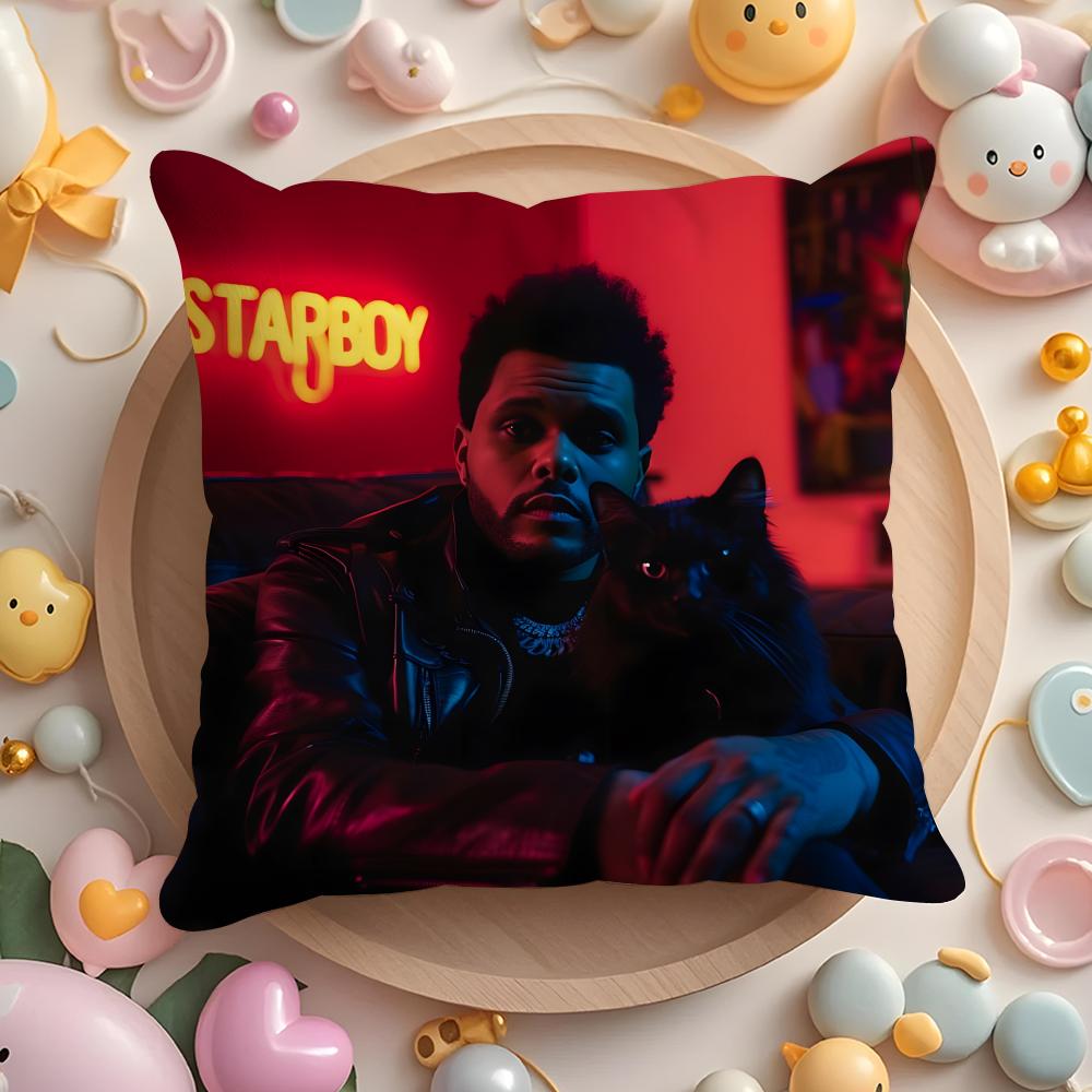 Чехол на подушку с изображением певца The W-Weeknd для дома и автомобиля, многоцелевой чехол на подушку - Двусторонний, Мягкий и прочный для повседневного использования