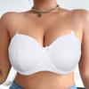 Women Plus Size Bras Invisible Strap Bra Half Coverage Ultra-Thin Breathable with Wired Transparent Strap Underwear C D Cup Lingerie