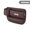 Car Seat Crevice Storage Box for Jeep Renegade Wrangler JK Grand Cherokee Compass Patriot Leather Gap Filler Organizer Car Parts ALO1