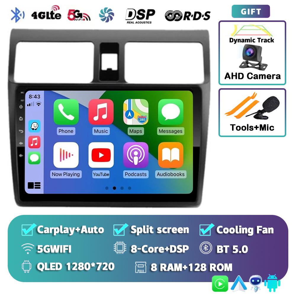 Android 14 Carplay Auto For Suzuki Swift 2003-2010 2 Din Car Radio Multimidia Video Player GPS Navigation Stereo Head Unit Audio