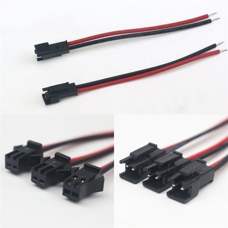 40Pcs SM Terminal Line LED Downlight Ceiling Lamp Male To Female Plug Terminal Wire Connector