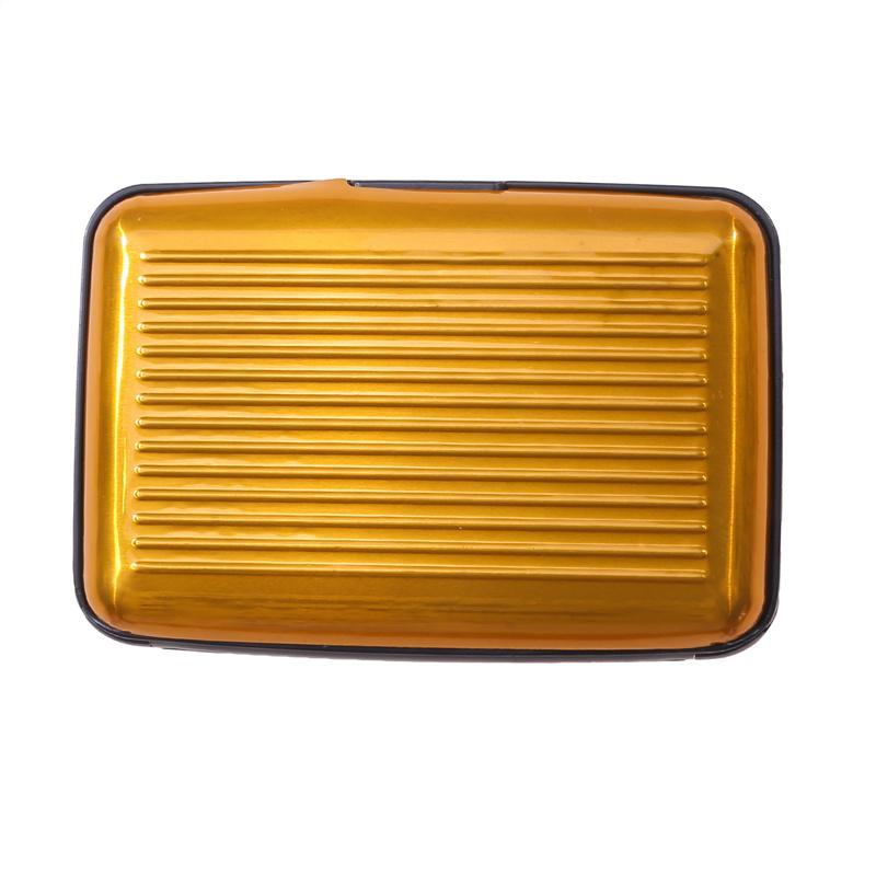 8 слотов RFID держатель для кредитных карт протектор алюминиевый металлический кошелек для кредитных карт держатель для визитных карточек для мужчин и женщин Подарочная коробка