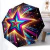 1pc Colorful Star Mandala Automatic Open/Close Umbrella with Windproof, 8-Rib Sturdy Canopy, Durable Ribs, Ideal for Gifts Yy251117021