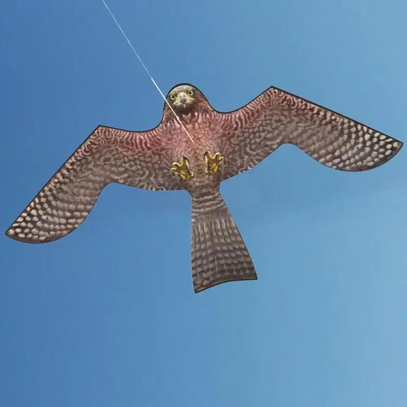 No stick Emulation Flying Hawk Kite Bird Scarer Drive Kite Bird Repellent for Garden Scarecrow Yard Bird Repeller Farm Decor