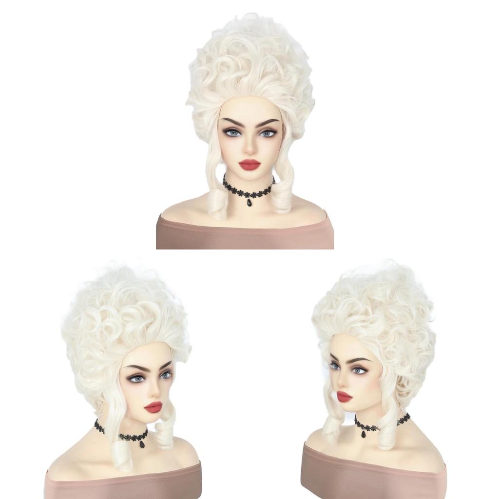 Marie Antoinette Queen Character Wig With Mechanized Design For Cosplay And Role Play Events
