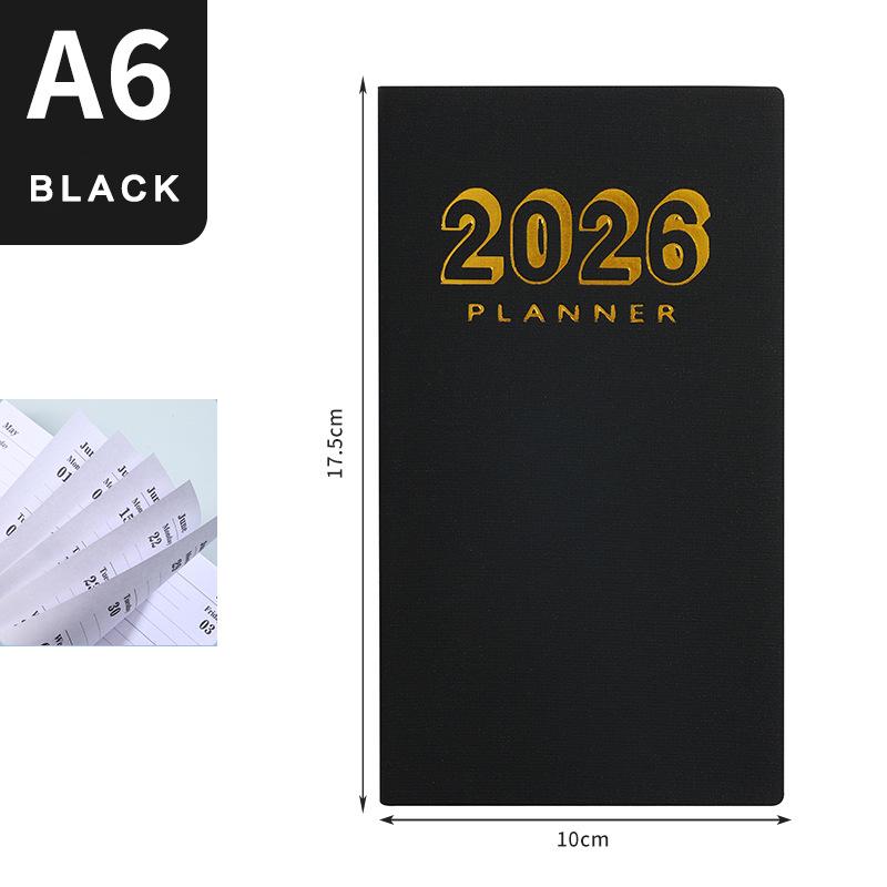 2026 Зарубежный английский ежедневник: 365-дневный карманный блокнот и справочник по тайм-менеджменту