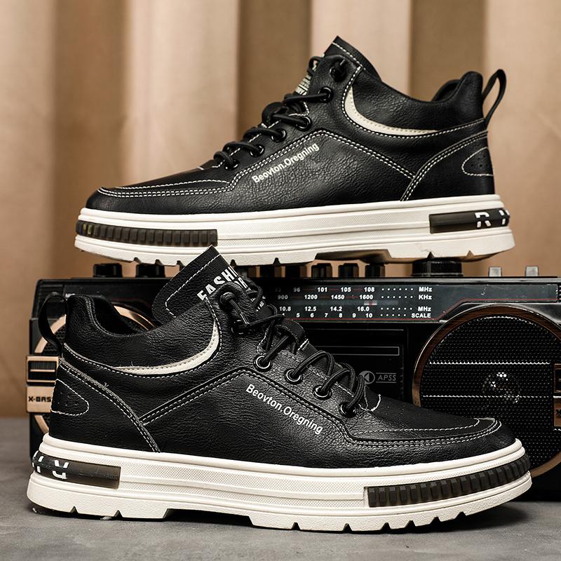 Fashion High-top Casual Shoes In Autumn and Winter, Youthful Personality, Men's Wild Tide Shoes