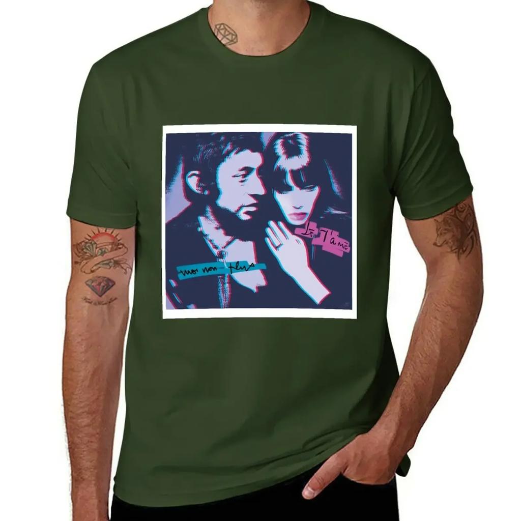 Serge Gainsbourg Jane Birkin Je taime moi non plus TShirt new edition blacks Tshirt Unisex