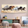 Running Horses Canvas Painting Wild Horse Poster Animal Wall Art For Living Room Decoration Cuadros Background Wall Decoration