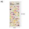 3D Cute Animals Stickers Cartoon Scrapbook DIY Stickers 3D Korean Stickers Three-Dimensional Sticker Notebook Kawaii Decals