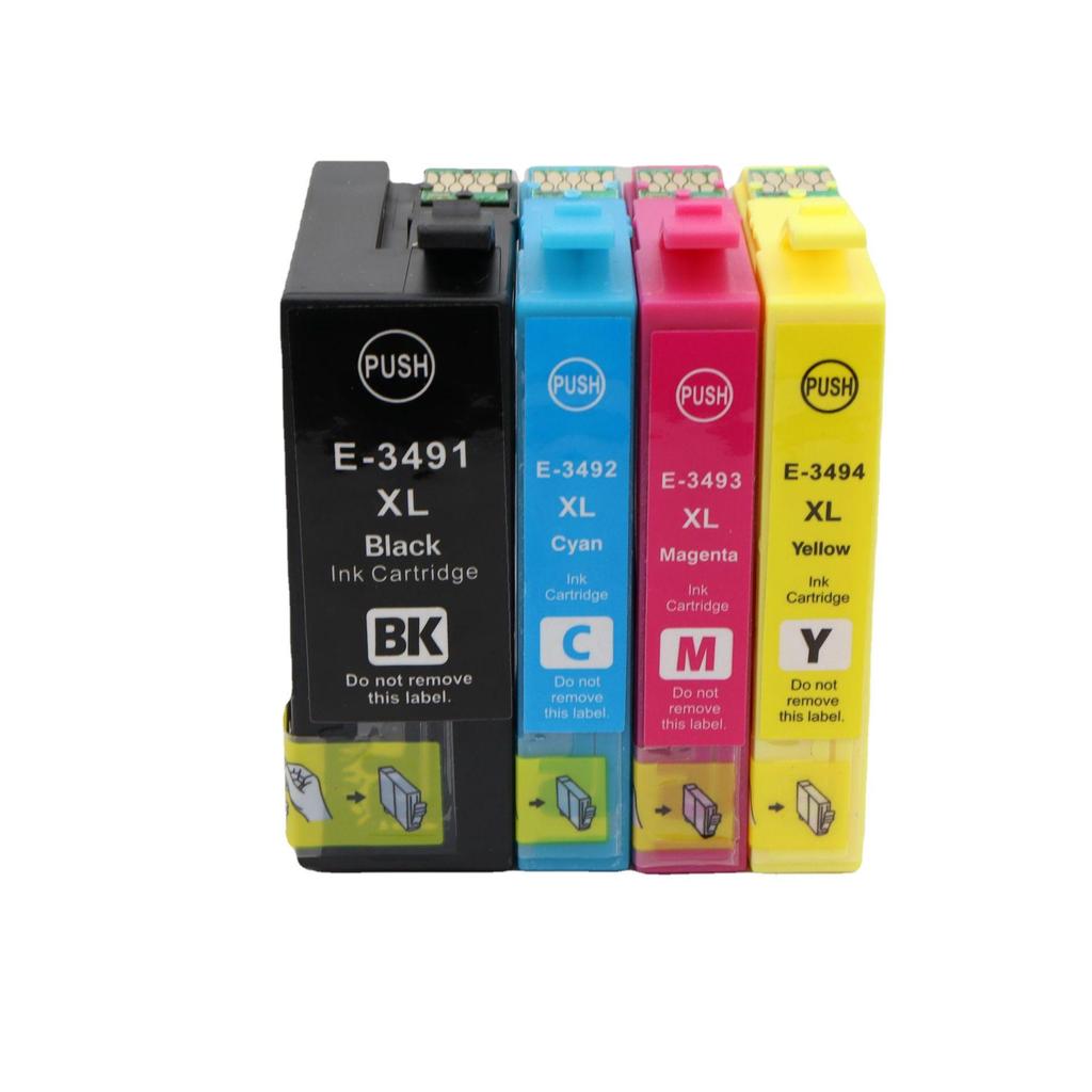 Compatible 34XL Ink Cartridges for Epson WF-3720, WF-3725, WF-3721 (T3491)