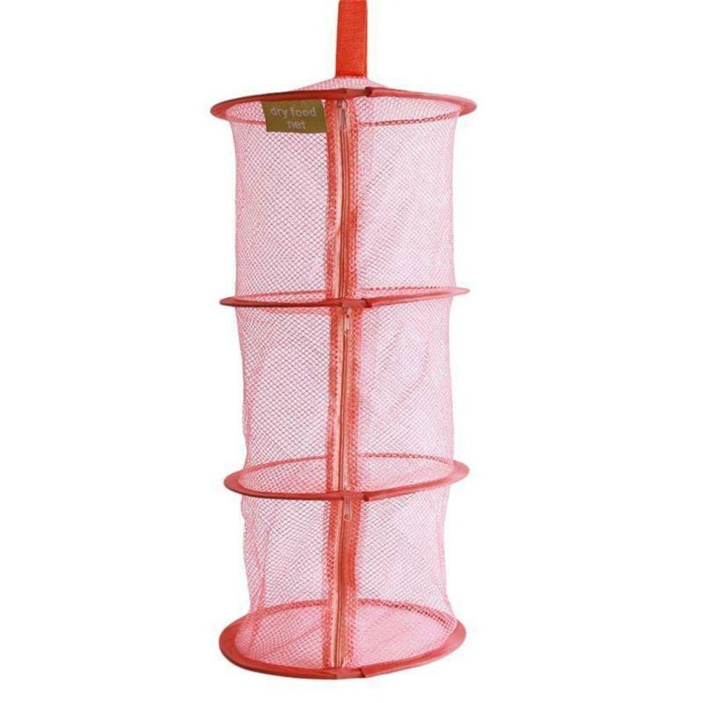 Folding Clothes Drying Net 3 Layers Breathable Clothes Drying Basket Drying Rack  Household