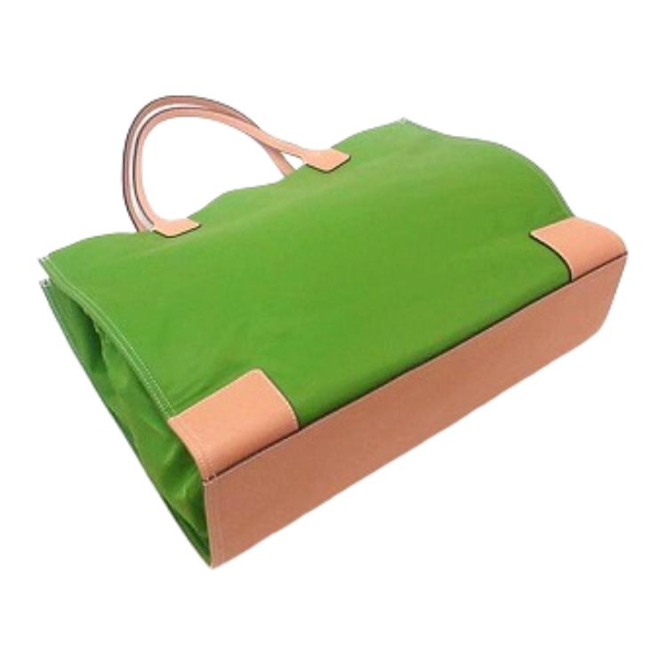 Tory Burch Ella Double T Logo Large Capacity Daily Fabric Tote Bag Women tote bags Light-Green 87116-302