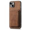 For iPhone 13 Case Compatible with MagSafe Leather Back Cover with Detachable Card Holder