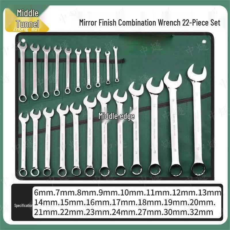 22-Piece Reinforced Automotive Wrench Set