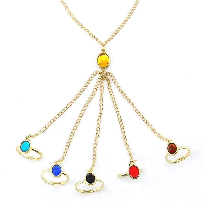 Endgame Thanos Infinity Stones Gauntlet Bracelet Ring Hand Chain Bracelet Prop Iron Man Cosplay Women Men Jewelry Gifts