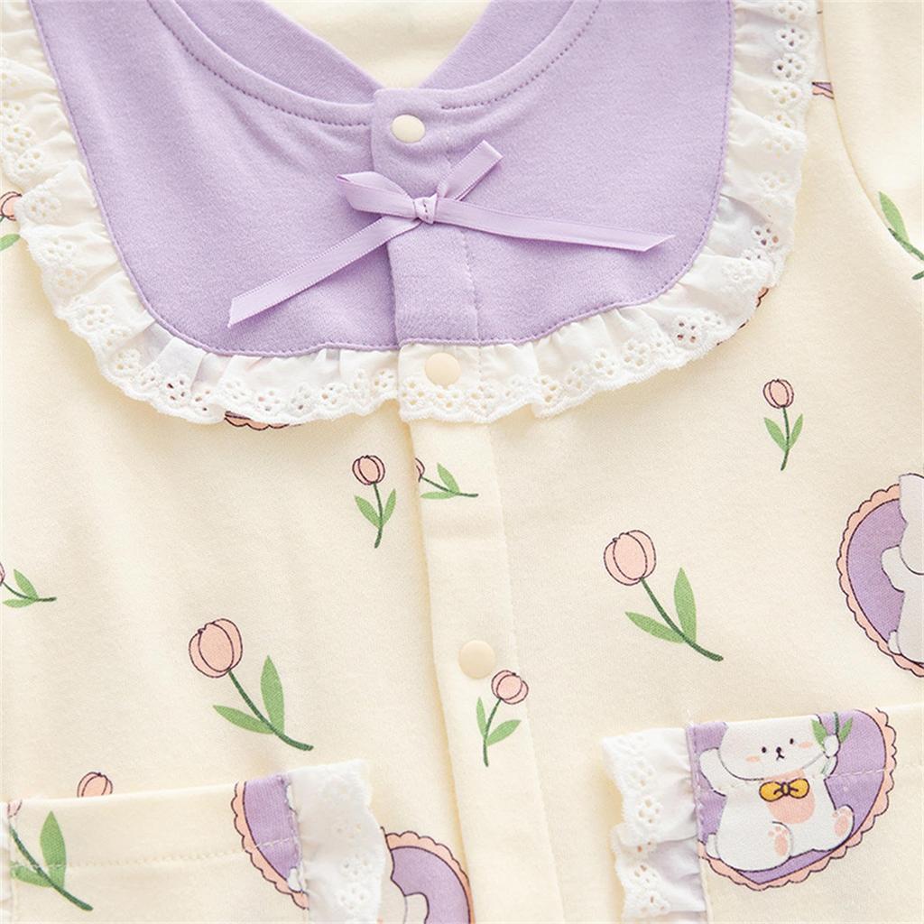 Baby Long Newborn Baby Shower Young Front Indoor Outdoor Wear [GORBAST] Clothes, Girls, Rompers, Coveralls, Sleeves, Underwear, Clothes, Spring,