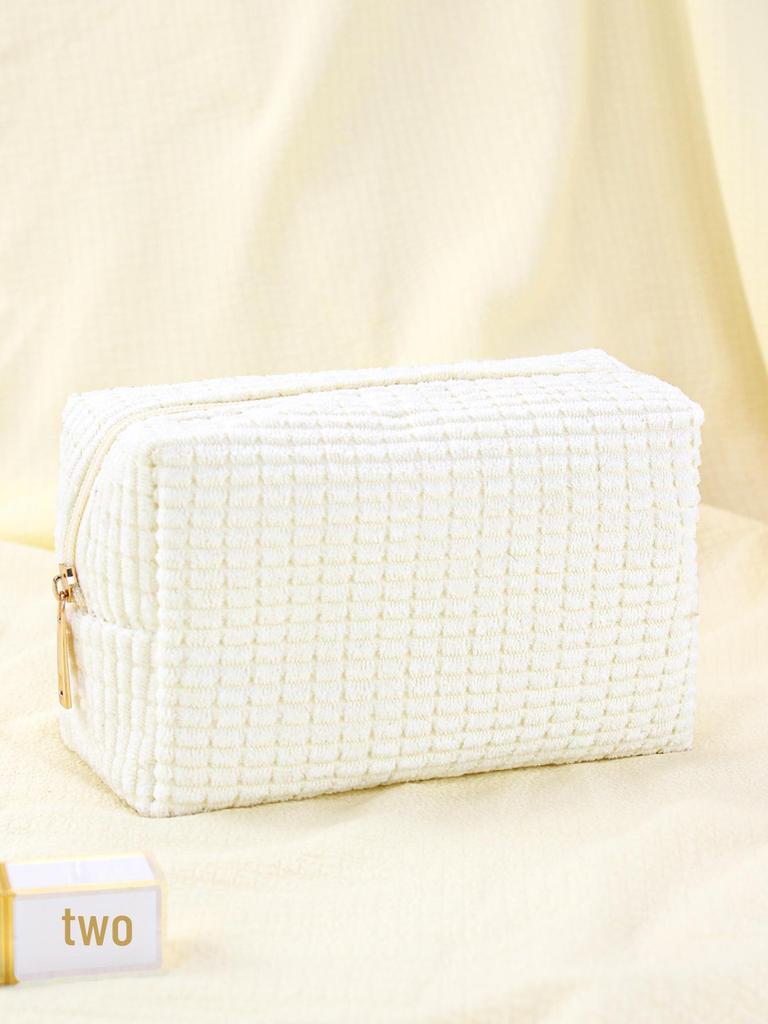 Новая стильная вместительная вельветовая косметичка и дорожная сумка