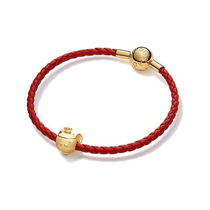 Pandora Lucky Rabbit Linmen Weaving Bracelet Women's Style zt2583