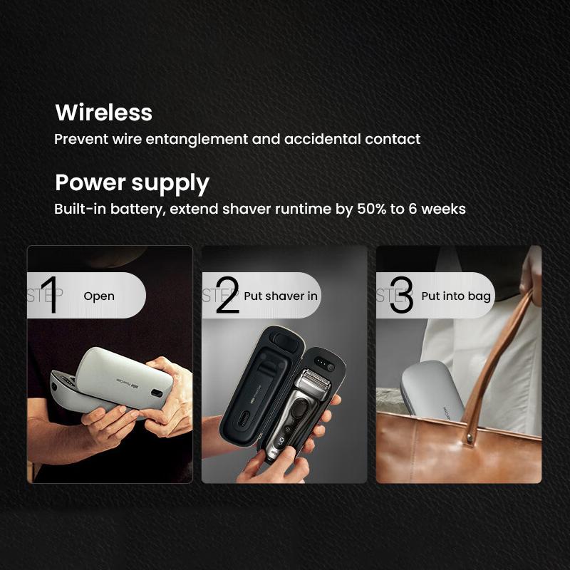 Braun Электробритва S9 Active 9077cc с 5-в-1 центром ухода и дорожным футляром для зарядки