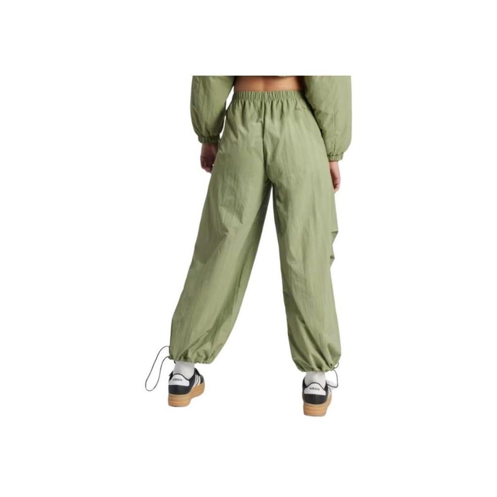 Adidas City Escape Solid Color Loose Weave Casual Pants Women Bottoms Tent-Green IW5205