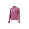 Dri-Fit Double Swoosh Half-Zip Quick-Dry Reflective Long-Sleeve T-Shirt Women Tops Deep-Red DD6842-507