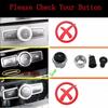 1 Set CD Audio Control Button Knob Cover For Mercedes-Benz W166 ML GL 2012-2015